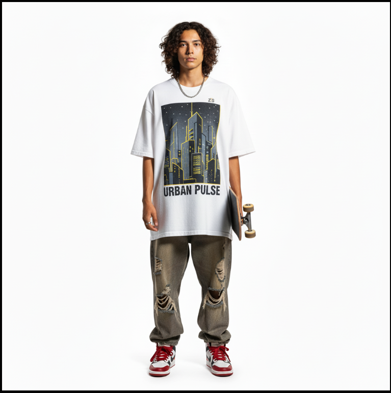ZTS Threads Oversized Street Tee – Authentic, Premium Comfort & Bold Streetwear Style