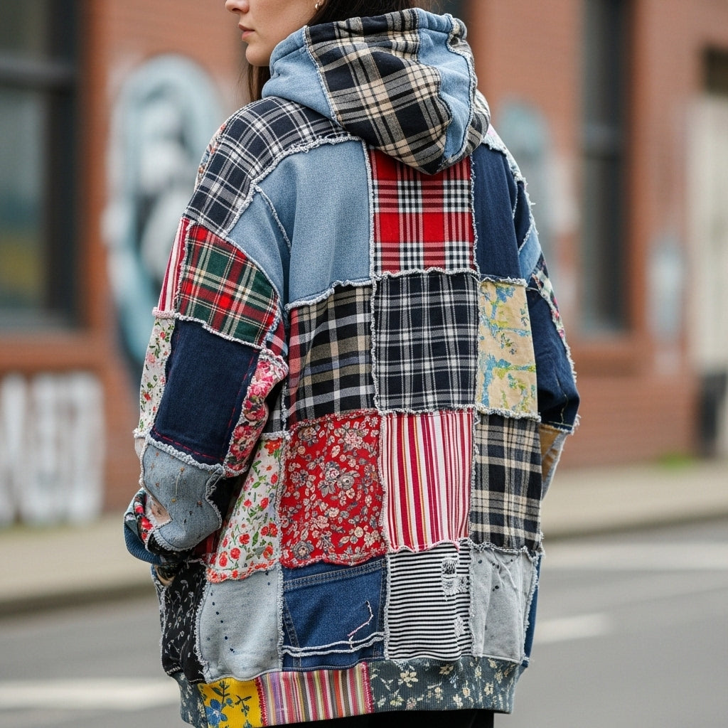 ZTS Threads Patchwork Hoodie – Authentic, Premium Comfort & Unique Streetwear Style