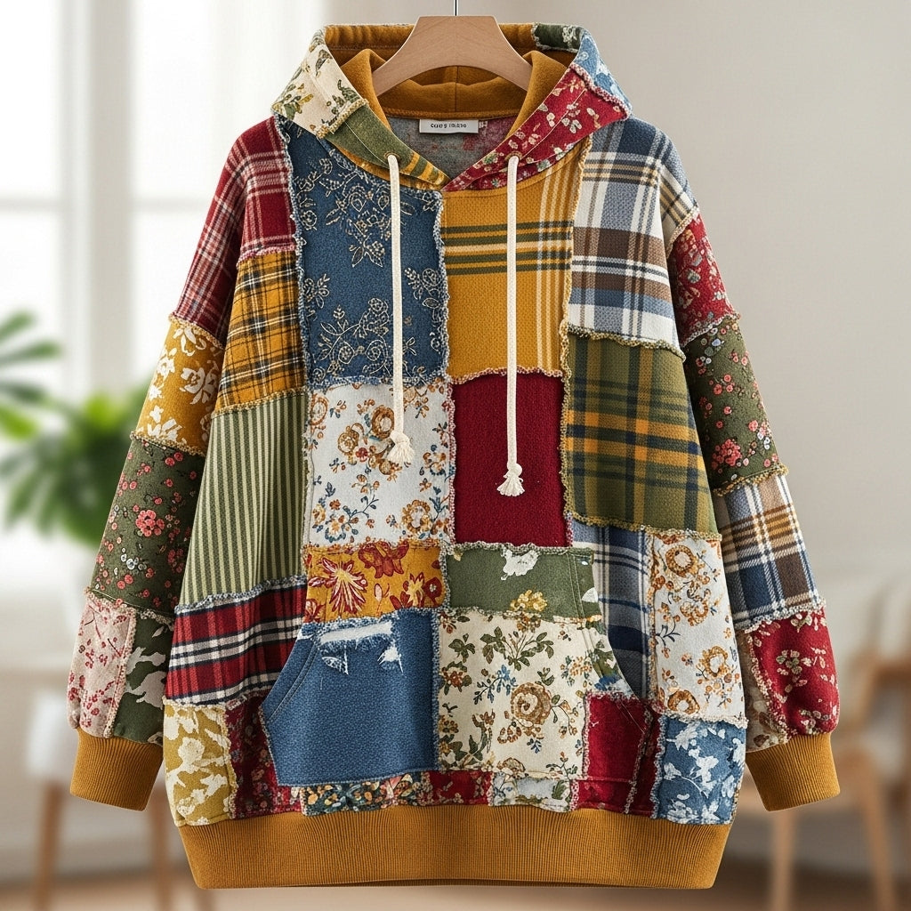 ZTS Threads Patchwork Hoodie – Authentic, Premium Comfort & Unique Streetwear Style